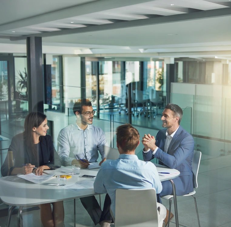Group of people in an office
